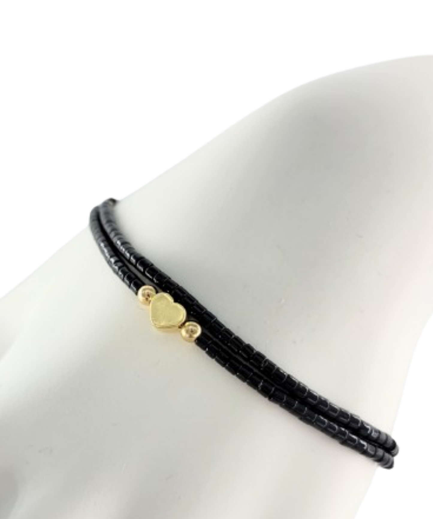 Floating Heart 14k Gold Bracelet