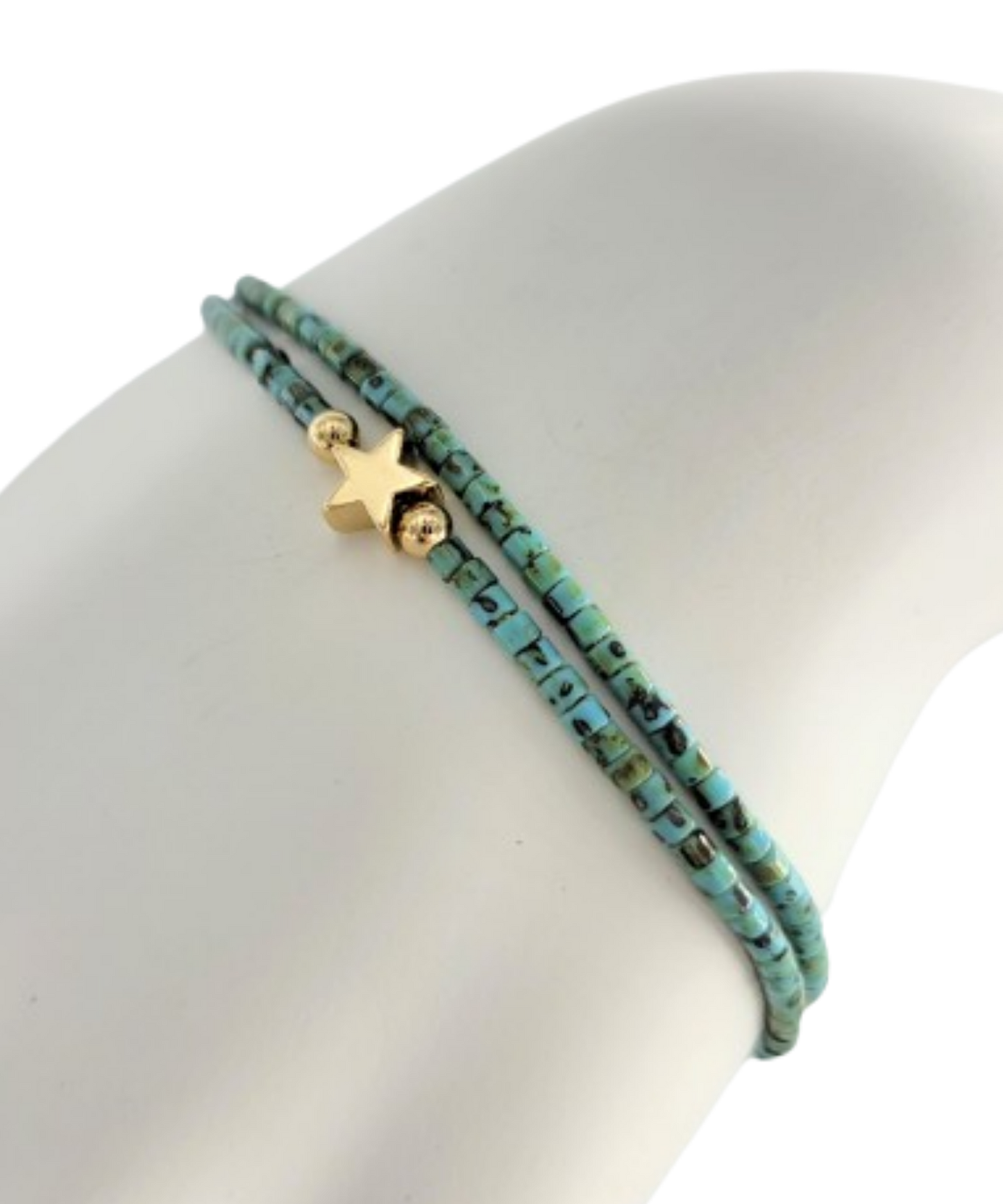 Floating Stars 14k Gold Bracelet