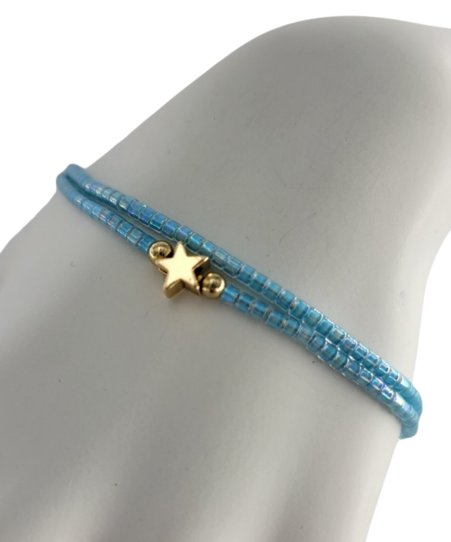 Floating Stars 14k Gold Bracelet