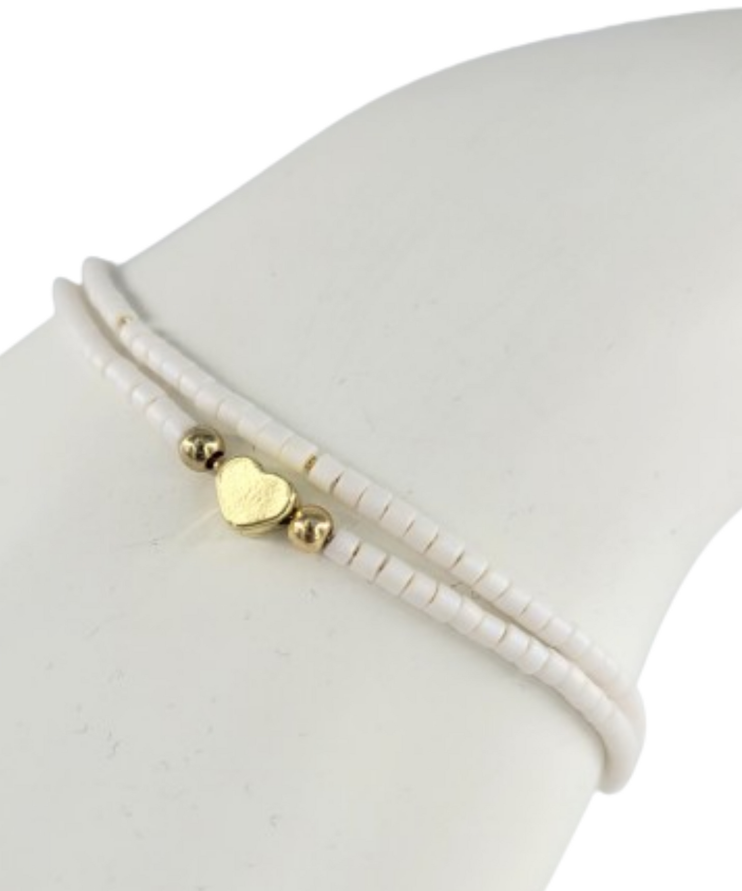 Floating Heart 14k Gold Bracelet