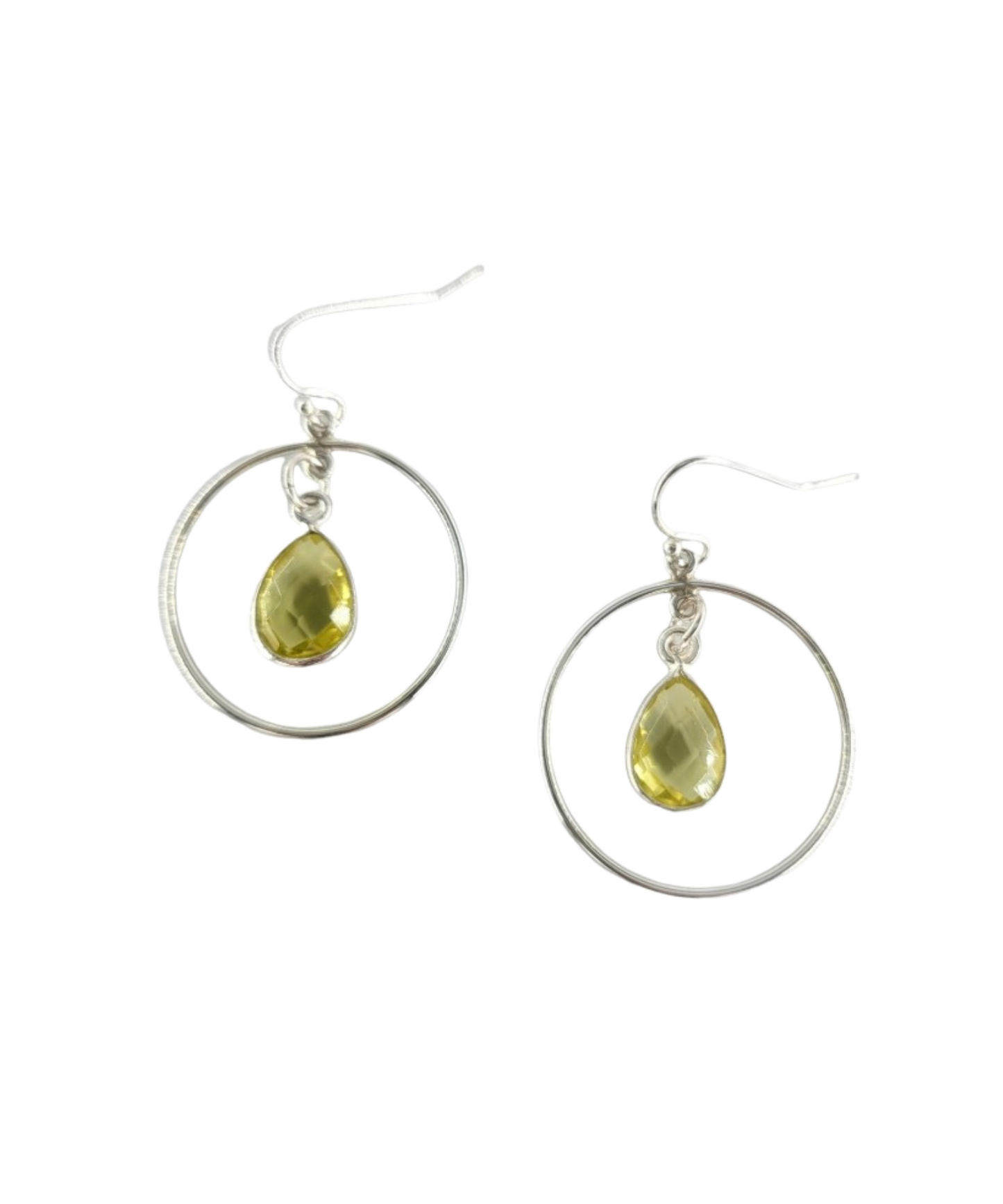 Citrine Teardrop Sterling Silver