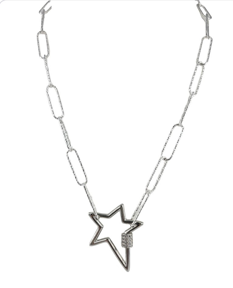 Paperclip Star Necklace