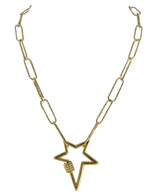 Paperclip Star Necklace